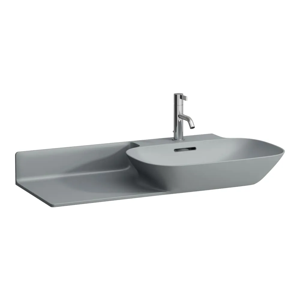 LAUFEN INO Umyvadlo do nábytku s poličkou vlevo 900 x 450 x 120 mm #H8133017581111 - 758 - Grafit mat