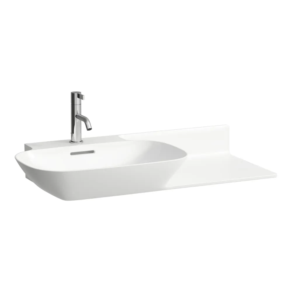 LAUFEN INO Umyvadlo do nábytku s poličkou vpravo 900 x 450 x 120 mm #H8133024001041 - 400 - Bílá LCC (LAUFEN Clean Coat)