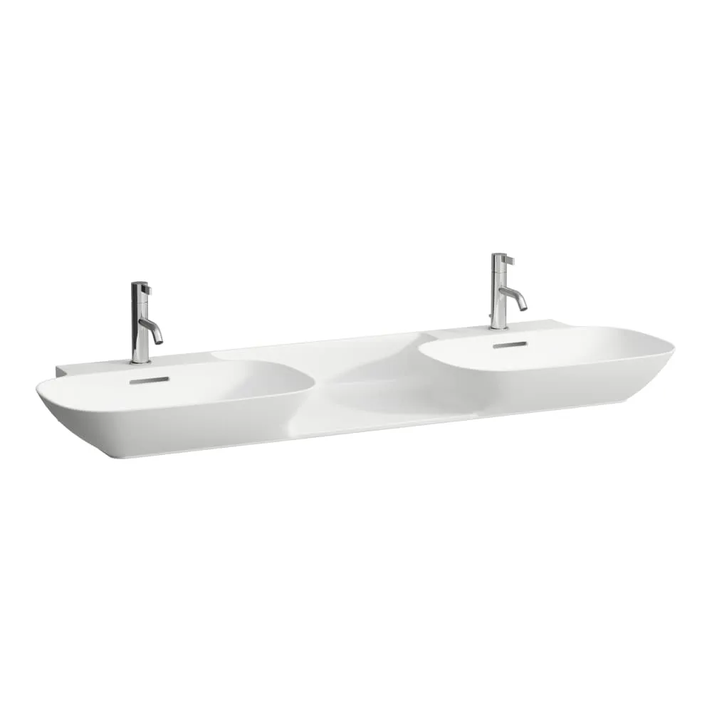 LAUFEN INO Dvojumyvadlo k zabudování do nábytku 1420 x 450 x 120 mm #H8143047571111 - 757 - Bílá mat