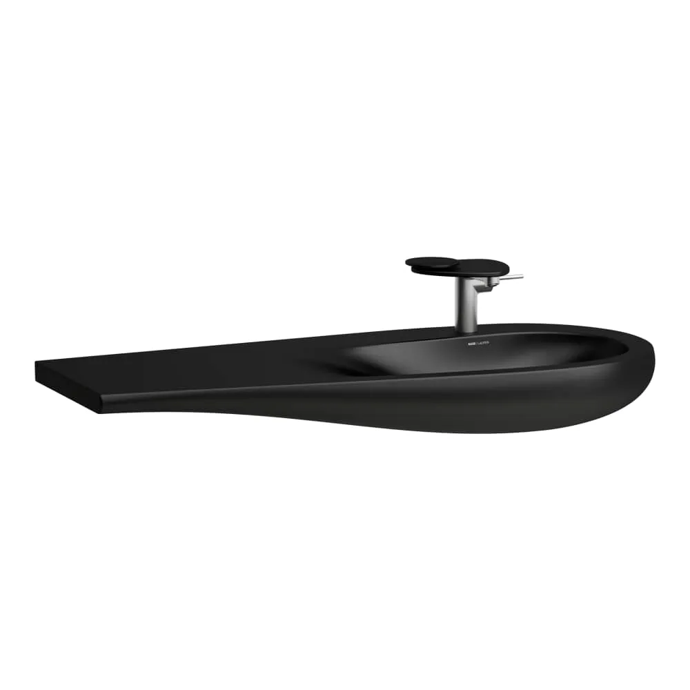 LAUFEN ILBAGNOALESSI Umyvadlo do nábytku, odkládací plocha vlevo 1200 x 500 x 165 mm #H8149747161091 - 716 - Černá mat