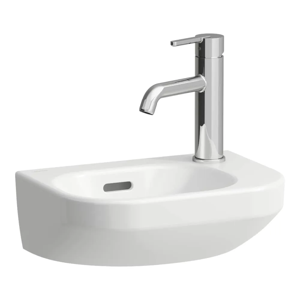 LAUFEN LUA Umývátko, s armaturní deskou vpravo 360 x 250 x 120 mm #H8150804001061 - 400 - Bílá LCC (LAUFEN Clean Coat)