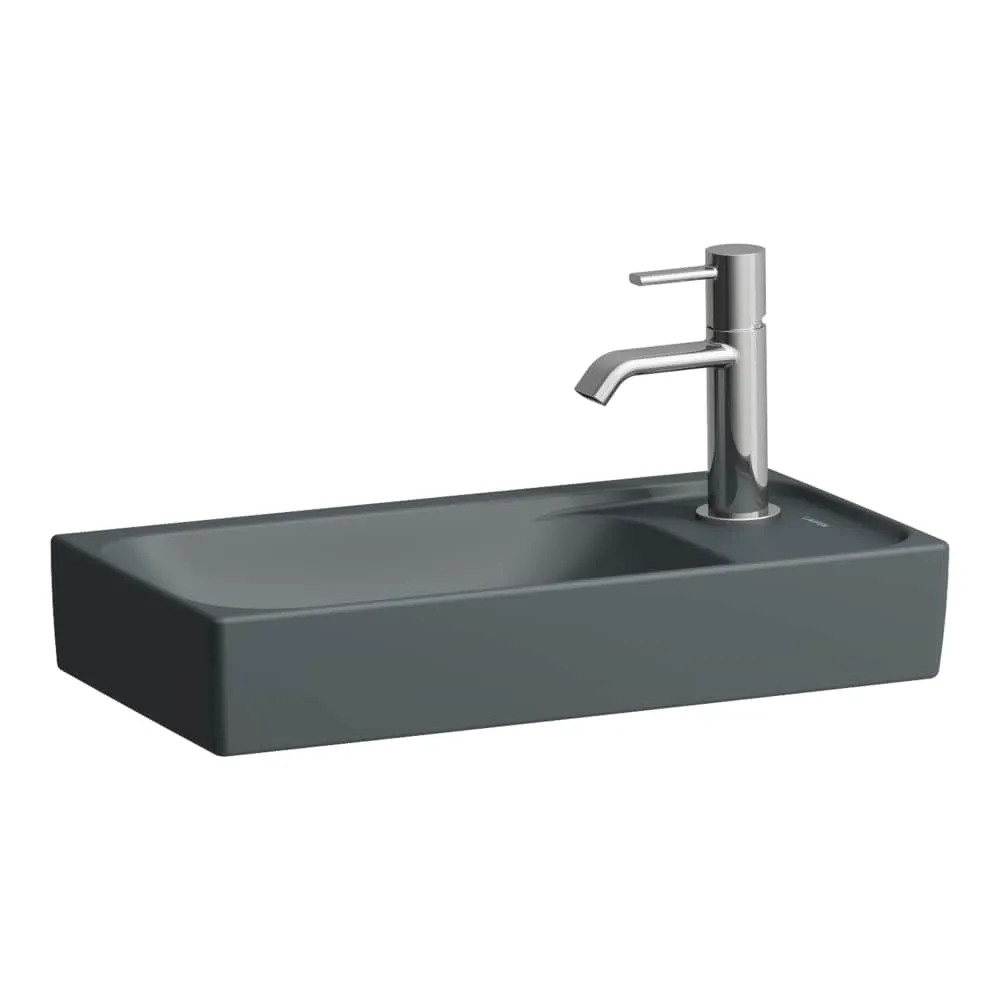 LAUFEN MEDA Umývátko, s armaturní deskou vpravo 460 x 235 x 90 mm #H8151137581141 - 758 - Grafit mat
