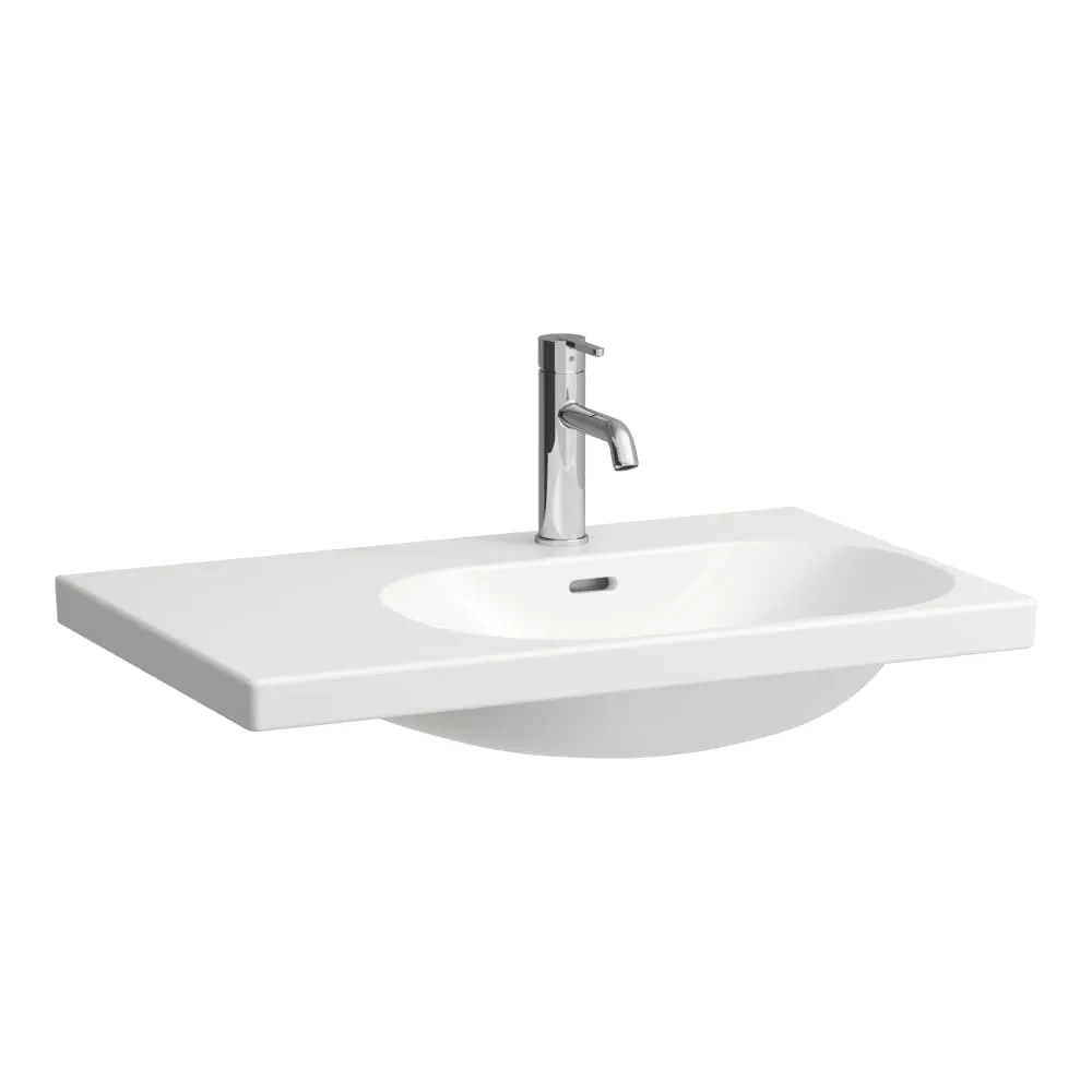 LAUFEN LUA Umyvadlo, odkládací plocha vlevo 750 x 460 x 180 mm #H8170854001581 - 400 - Bílá LCC (LAUFEN Clean Coat)