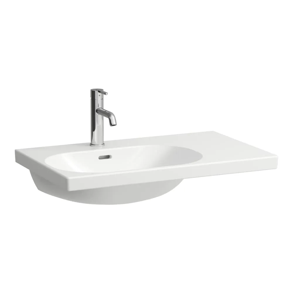 LAUFEN LUA Umyvadlo, odkládací plocha vpravo 750 x 460 x 180 mm #H8170864001091 - 400 - Bílá LCC (LAUFEN Clean Coat)