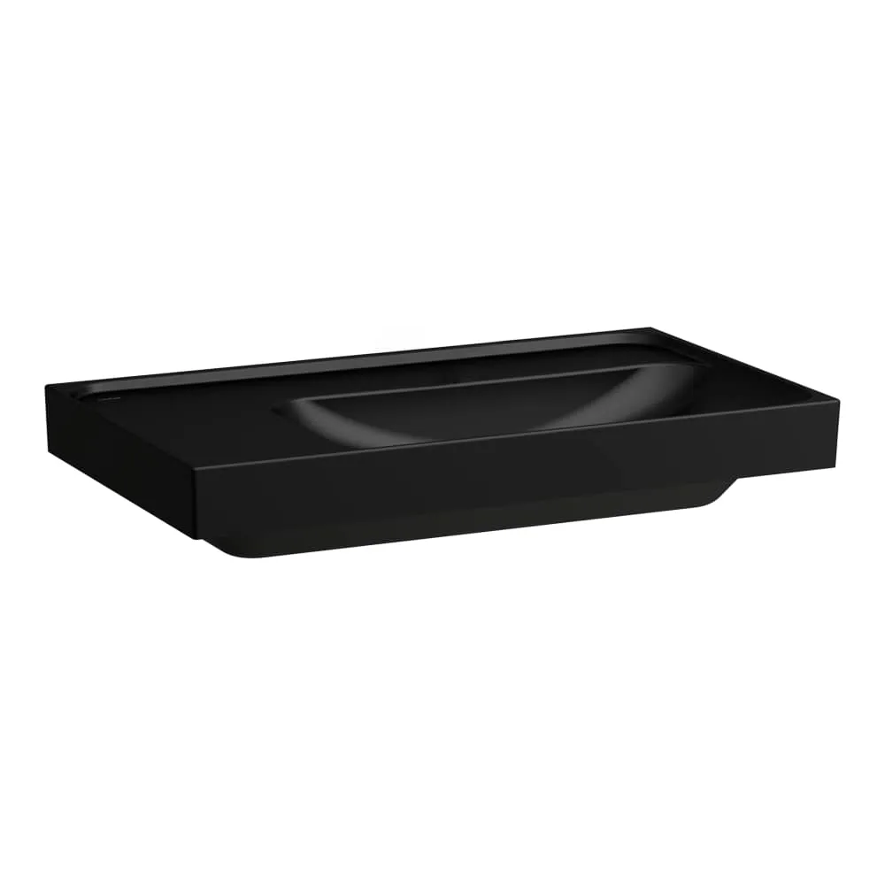 LAUFEN MEDA Umyvadlo, s odkládací plochou vlevo 800 x 460 x 160 mm #H8171157161121 - 716 - Černá mat