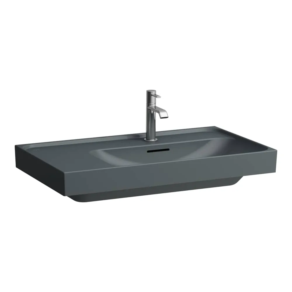 LAUFEN MEDA Umyvadlo, s odkládací plochou vlevo 800 x 460 x 160 mm #H8171157581041 - 758 - Grafit mat