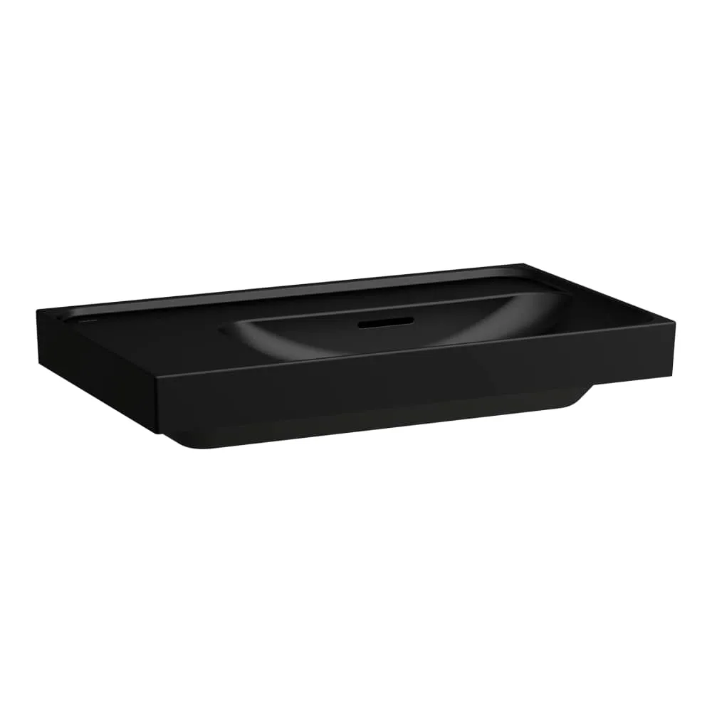 LAUFEN MEDA Umyvadlo, s odkládací plochou vlevo 800 x 460 x 160 mm #H8171157161091 - 716 - Černá mat