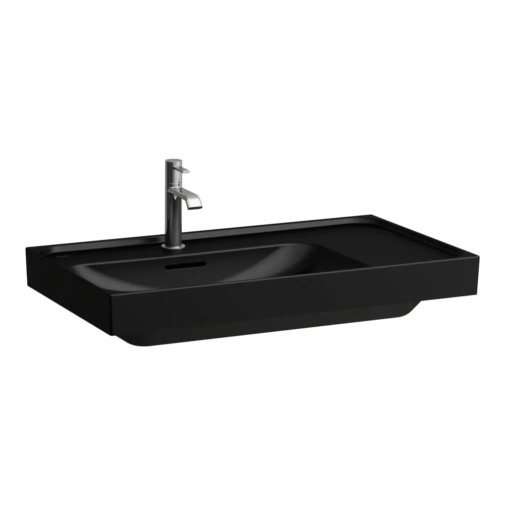 LAUFEN MEDA Umyvadlo, s odkládací plochou vpravo 800 x 460 x 160 mm #H8171167161041 - 716 - Černá mat