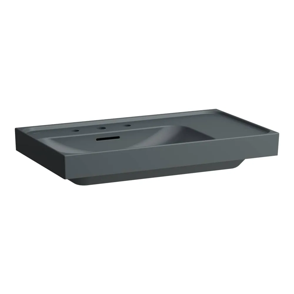 LAUFEN MEDA Umyvadlo, s odkládací plochou vpravo 800 x 460 x 160 mm #H8171167581081 - 758 - Grafit mat