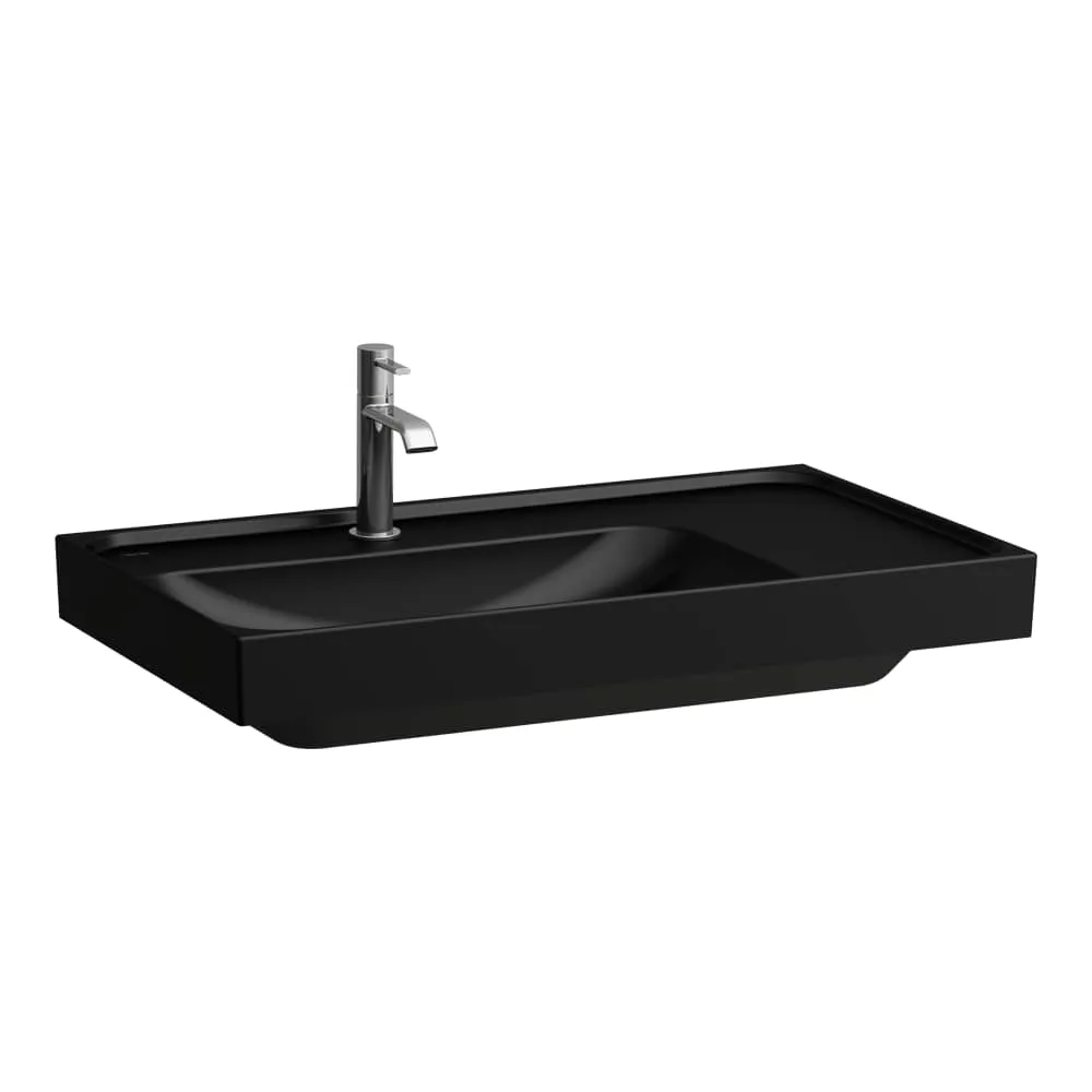 LAUFEN MEDA Umyvadlo, s odkládací plochou vpravo 800 x 460 x 160 mm #H8171167161111 - 716 - Černá mat