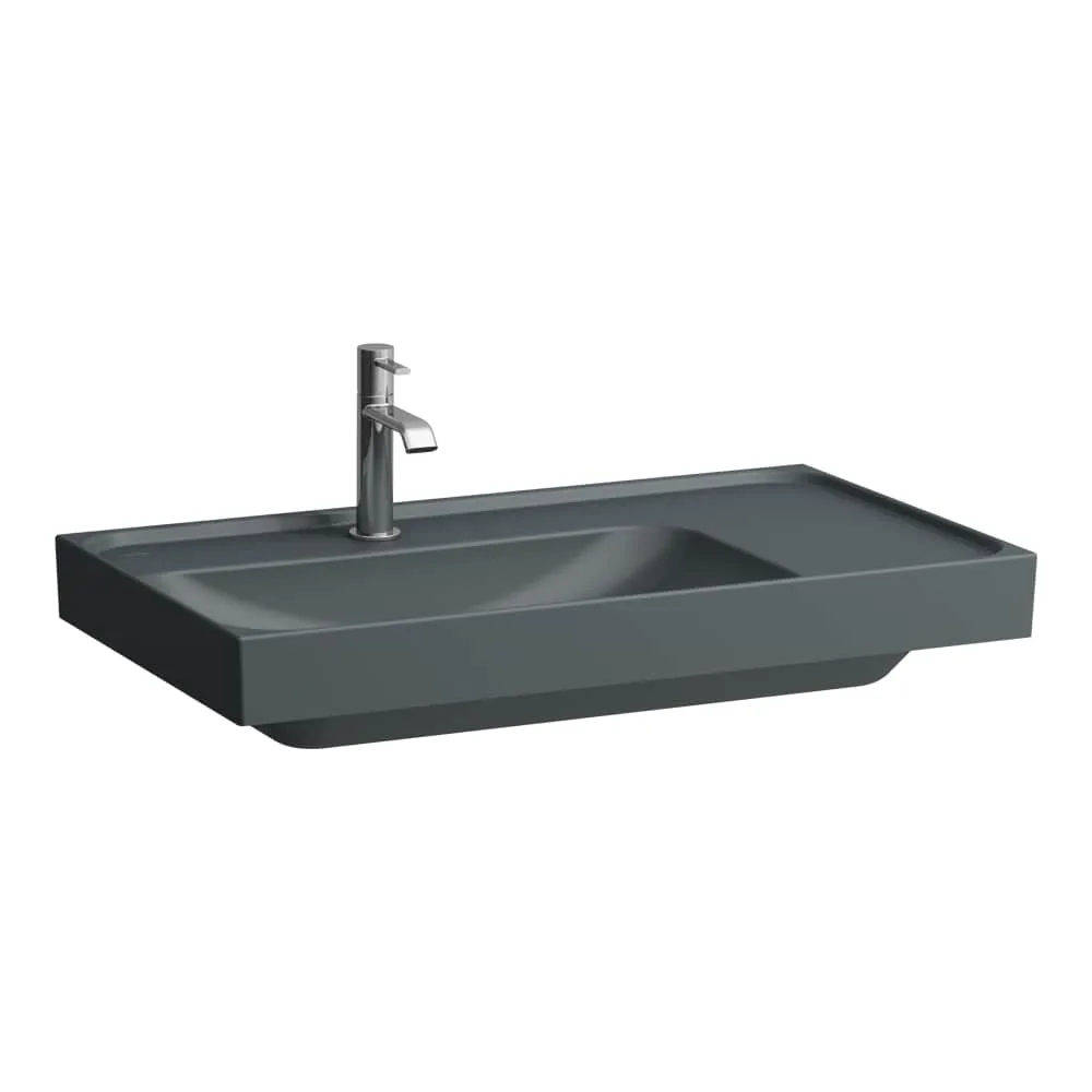 LAUFEN MEDA Umyvadlo, s odkládací plochou vpravo 800 x 460 x 160 mm #H8171167581111 - 758 - Grafit mat