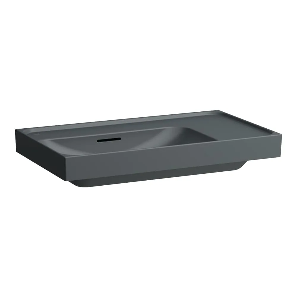 LAUFEN MEDA Umyvadlo, s odkládací plochou vpravo 800 x 460 x 160 mm #H8171167581091 - 758 - Grafit mat