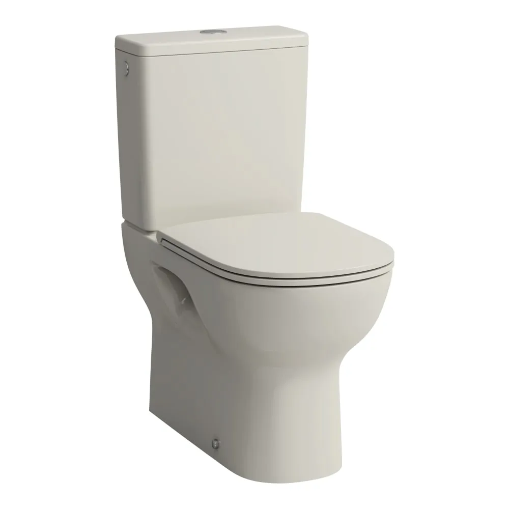 LAUFEN Stojací klozet LUA s povrchovou nádržkou, splachovací, bez okraje, horizontální/vertikální vývod (max. 260 mm) 650 x 360 x 420 mm #H8240810490001 - 049 - Pergamon