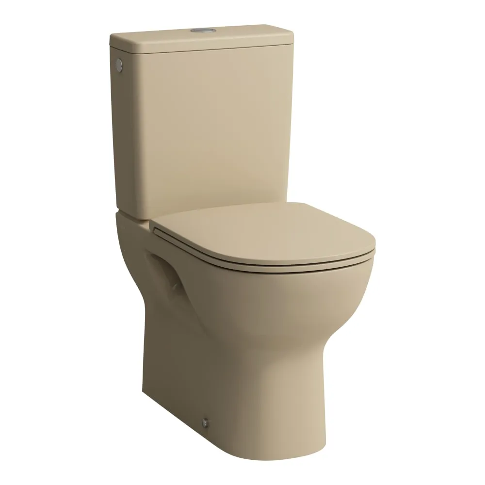LAUFEN Stojací klozet LUA s povrchovou nádržkou, splachování pod omýváním, bez okrajů, horizontální/vertikální odtok (max. 260 mm) 650 x 360 x 420 mm #H8240810180001 - 018 - Bahama béžová