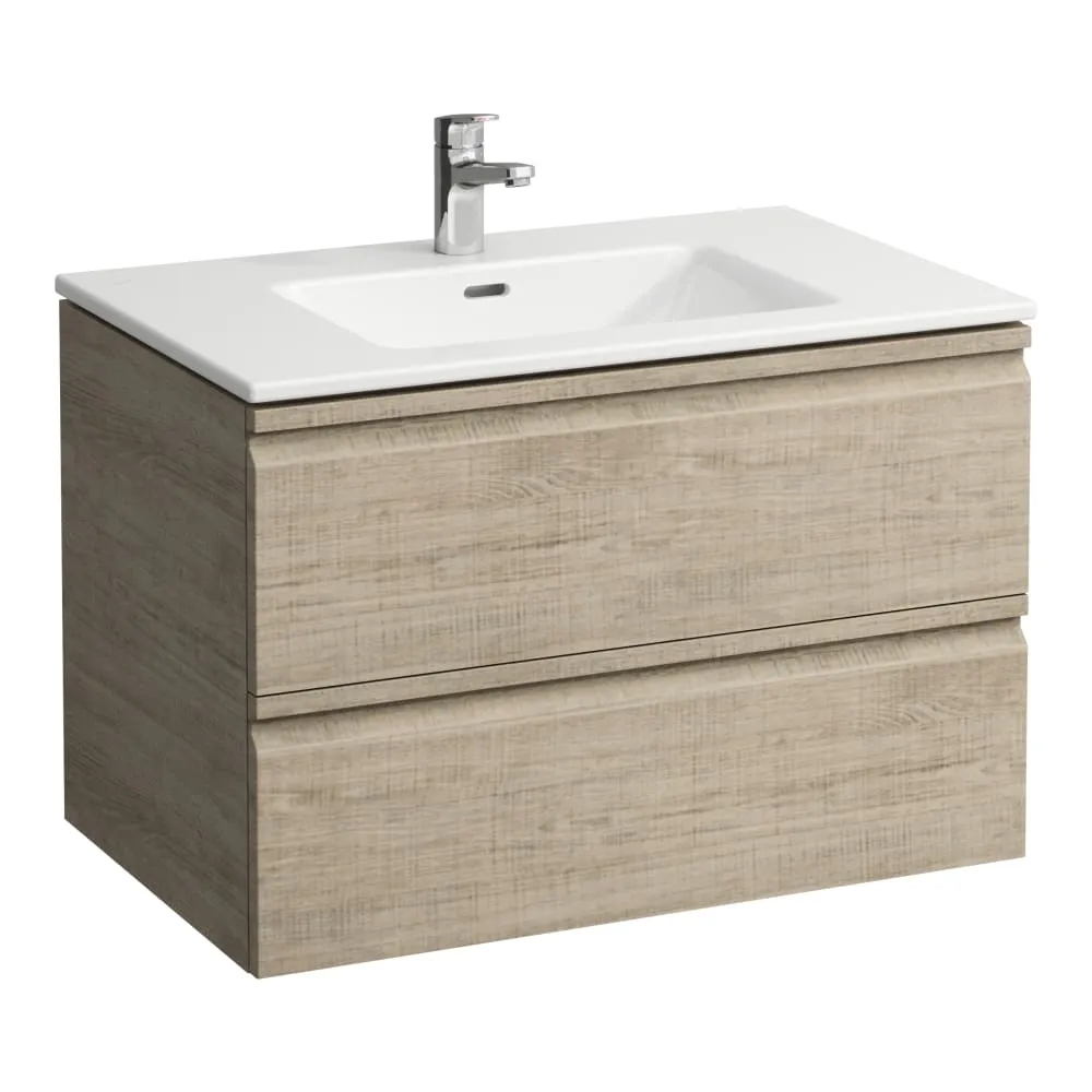 LAUFEN PRO S Umyvadlo včetně skříňky se 2 zásuvkami 800 x 500 x 545 mm #H8619634791041 - 479 - Světlý dub