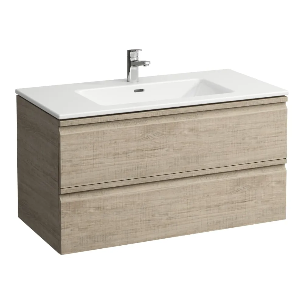 LAUFEN PRO S Umyvadlo včetně skříňky se 2 zásuvkami 1000 x 500 x 545 mm #H8619654791041 - 479 - Světlý dub