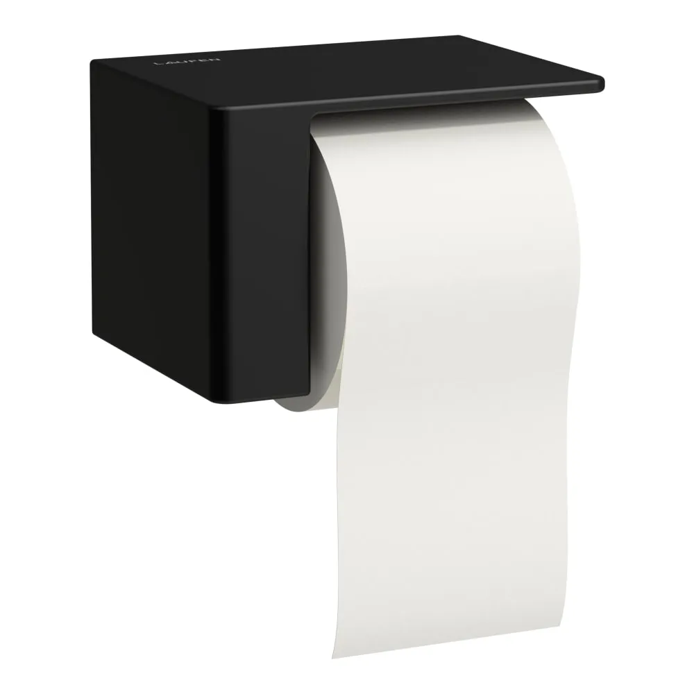LAUFEN VAL Držák toaletního papíru, včetně instalační sady, pravý 170 x 135 x 115 mm #H8722807160001 - 716 - Černá mat
