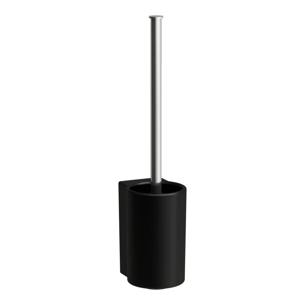 LAUFEN VAL Držák WC kartáče, včetně kartáče a instalační sady, bez LCC 85 x 105 x 380 mm #H8722827160001 - 716 - Černá mat