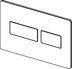 Obrázek TECEsolid ovládací tlačítka toalety pro dvoumnožstevní splachování 9240430 kartáčovaná nerezová ocel
