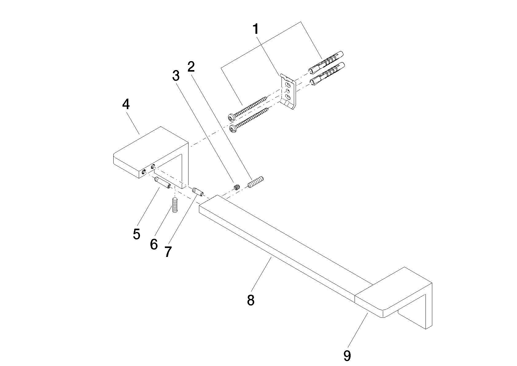 DORNBRACHT SYMETRICS madlo k vaně - chrom #83030980-00