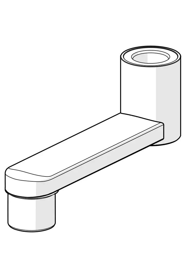 HANSA Výtokové rameno, L=100 #59914658