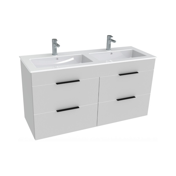 JIKA CUBE skříňka s dvojumyvadlem 120x43cm #H4536621763001 - bílá