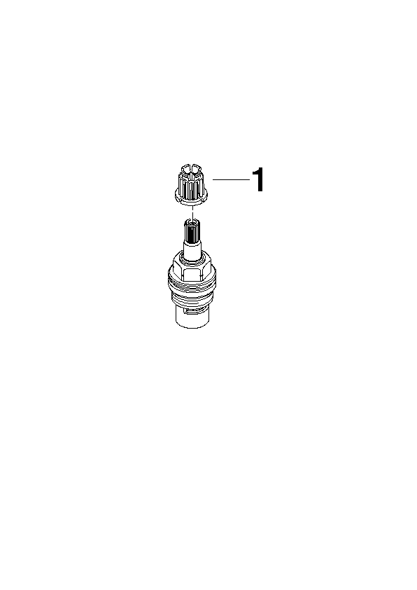 DORNBRACHT Horní část, levé zavírání prodloužené 7 mm 1/2" - #9090031320090