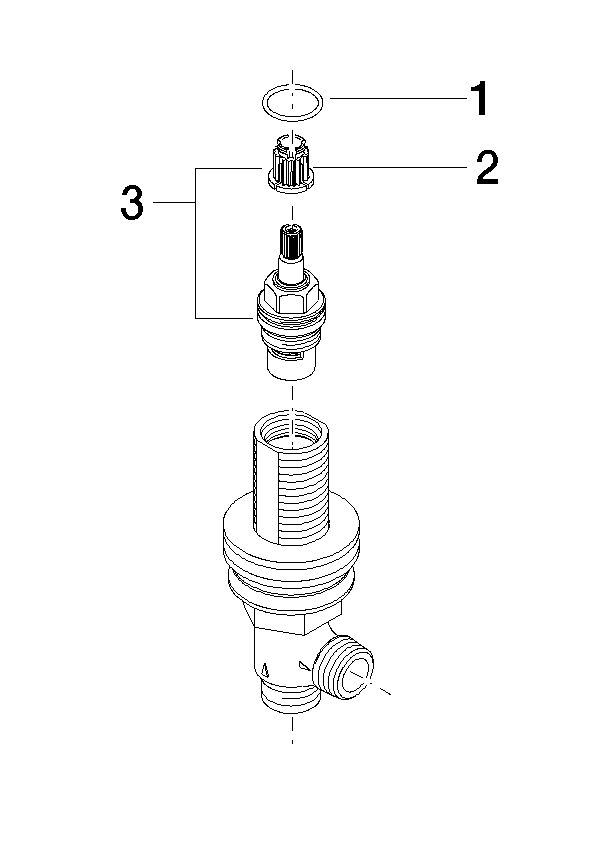 DORNBRACHT Boční ventil, pravé zavírání 1/2" - #9017110405390