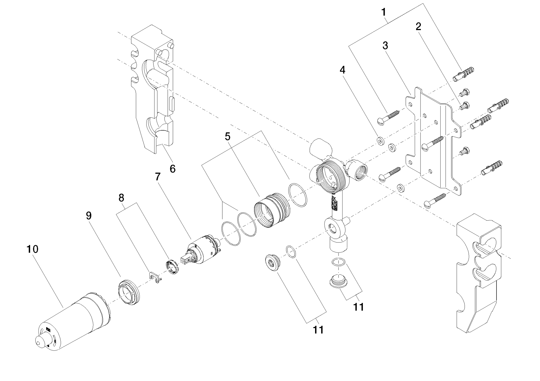DORNBRACHT Jednopáková baterie Bidet-UP - #3580997090