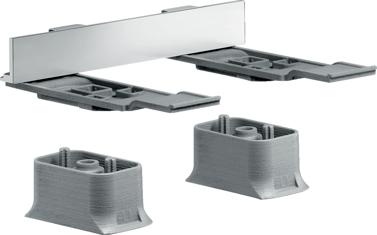 HANSGROHE AXOR Univerzální sada adaptérů Softsquare #42870800 - Nerezová ocel Optic