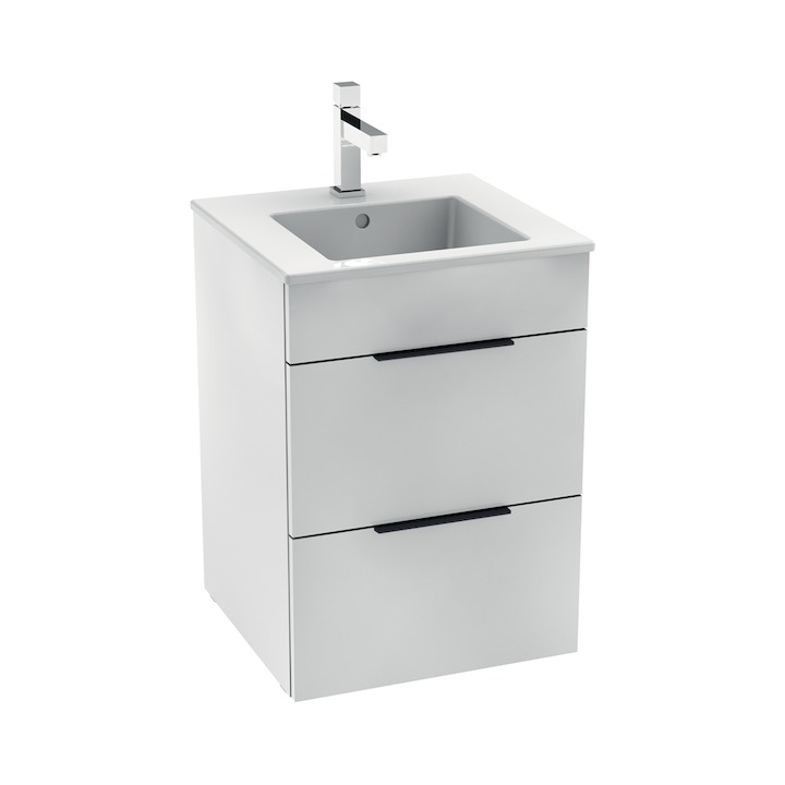 JIKA CUBE skříňka s umyvadlem 45cm, se 2 zásuvkami #H4536221763001 - bílá