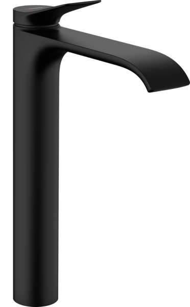 Obrázek HANSGROHE Vivenis Páková umyvadlová baterie 250 pro umyvadlové mísy, s odtokovou soupravou s táhlem #75040670 - matná černá