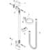 Obrázek HANSGROHE Unica Sprchová tyč Crometta 65 cm se sprchovou hadicí #27615000 - chrom