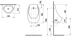 Obrázek JIKA Domino, urinál Sensor včetně instalační sady, provedení 487 pro sítˇové napájení na 24 V s otvorem, provedení 488 batriové napájení H8411010004871 bílý