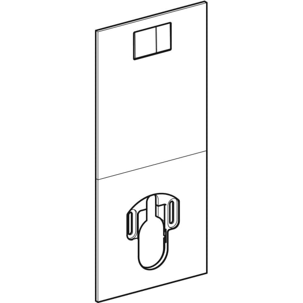 GEBERIT Designový panel pro Geberit AquaClean kompletní WC Černá / Sklo #115.328.SJ.1