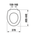 Obrázek JIKA Zeta, WC sedátko duroplastové s poklopem, plastové úchyty H8932740000001 bílé
