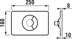 Obrázek JIKA Modul, ovládací tlačítko PL9, DualFlush H8936760000001 bílé
