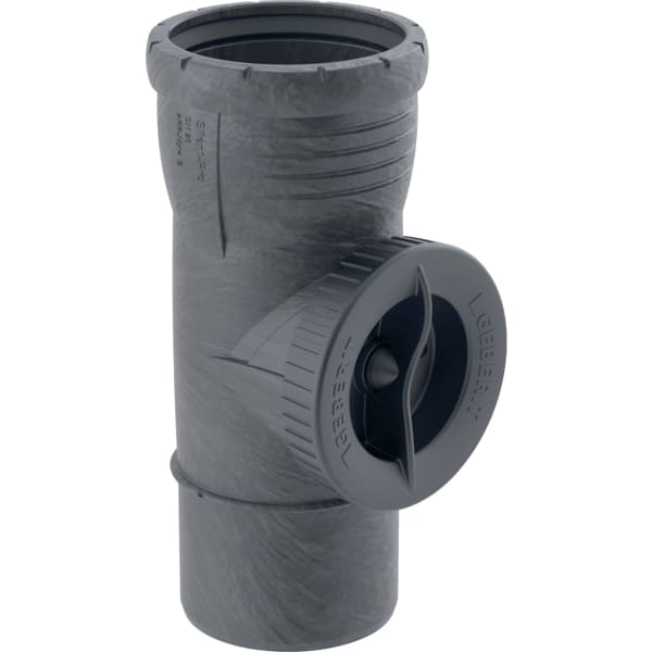 GEBERIT Čisticí tvarovka Geberit Silent-Pro 90° s kruhovým servisním otvorem #393.527.14.1