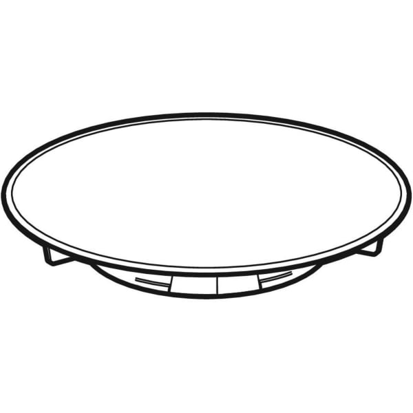GEBERIT Kryt odtoku Geberit, d90, pro sprchovou odpadní soupravu, výška vodního uzávěru 30/50 mm Krycí deska: pochromovaná s vysokým leskem Designový kroužek: pochromovaný matný #150.266.21.1