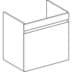 Obrázek GEBERIT Renova Plan toaletní skříňka pro umyvadlo, s jednou zásuvkou a jednou vnitřní zásuvkou bílá / lakovaná vysoký lesk 501.907.01.1
