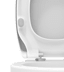 Obrázek PAGETTE Iscon WC sedátko s integrovaným spouštěcím mechanismem, odnímatelné pomocí click-o-matic 795730202 bílá
