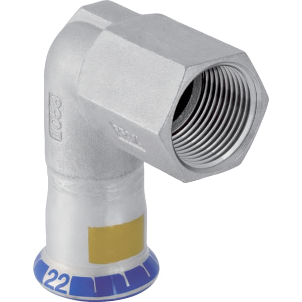 GEBERIT Přechodové koleno Geberit Mapress nerezová ocel 90° s vnitřním závitem (plyn) #34144