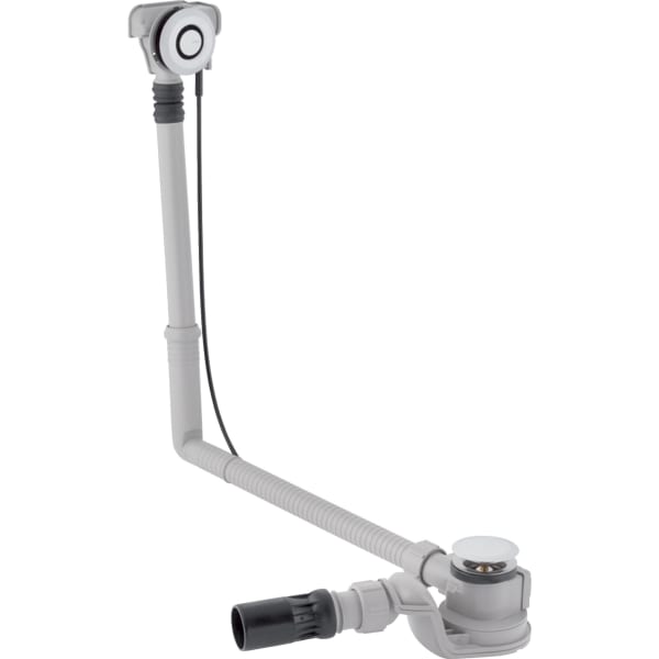 GEBERIT Vanová odpadní souprava Geberit s tlačítkovým ovládáním PushControl, d52, délka 50 cm, se soupravou pro kompletaci chrom / Lesklý #150.751.21.6