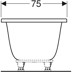 Obrázek GEBERIT Tawa obdélníková vana s úzkým okrajem bílá / lesklá 554.132.01.1
