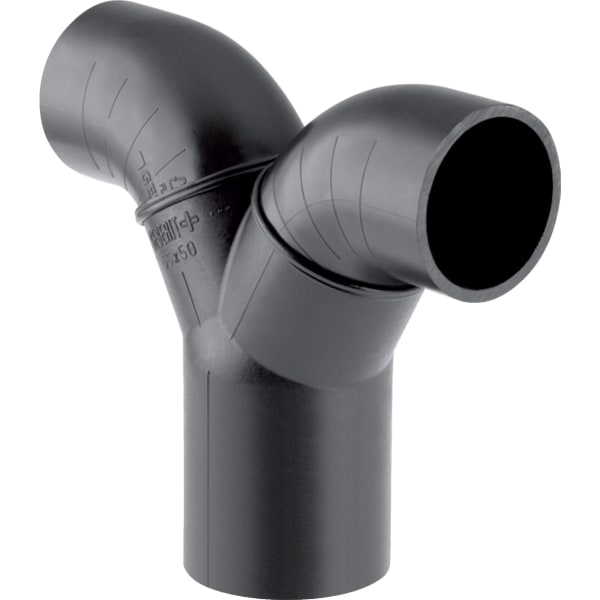 GEBERIT Dvojité připojovací koleno Geberit PE 90° pro manžetu #363.472.16.1