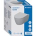 Obrázek GEBERIT iCon Set závěsný klozet s nízkým splachováním, uzavřený, Rimfree, s WC sedátkem bílý 501.664.00.1