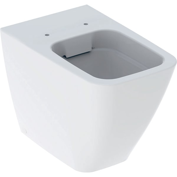 GEBERIT iCon Square stojící klozet, splachovací, uzavřený keramický design, Rimfree #211910600 - bílá / KeraTect