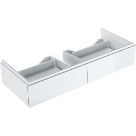 GEBERIT Skříňka pod umyvadlo Geberit Xeno², o šířce od 120 cm, se dvěma zásuvkami Šedo-béžová / Lak matný #500.517.00.1